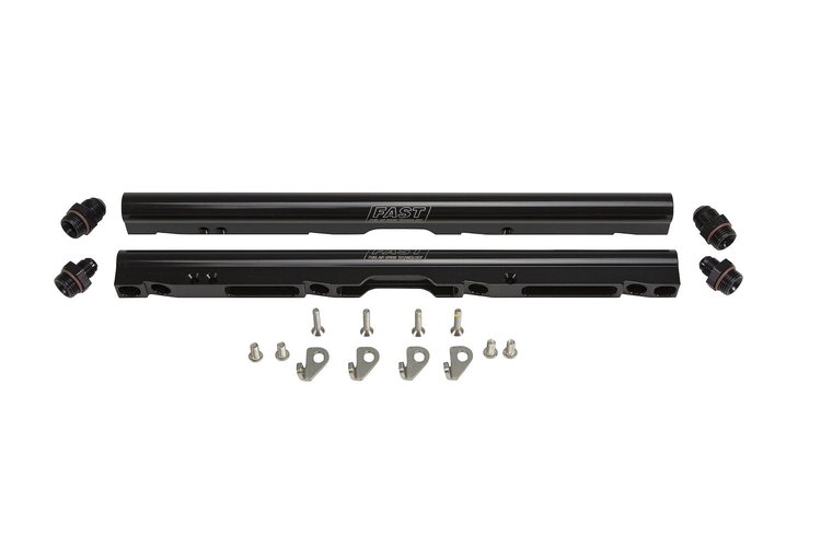 146028B-KIT Billet Fuel Rail Kit for LSXRT Intake Manifolds [Black Anodized]