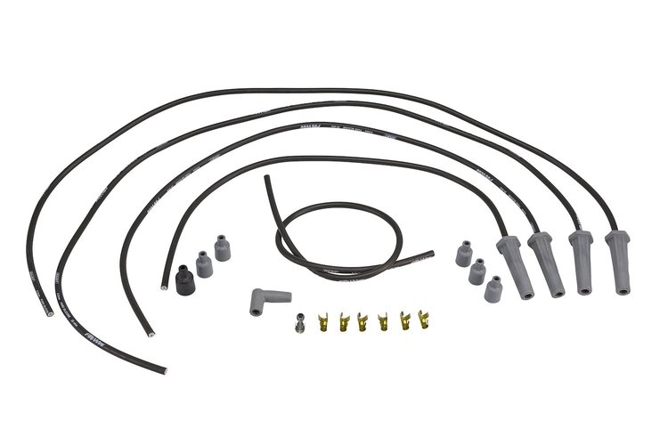 Universal FireWire Plug Wires 8.5mm 4 Cylinder Straight Boot