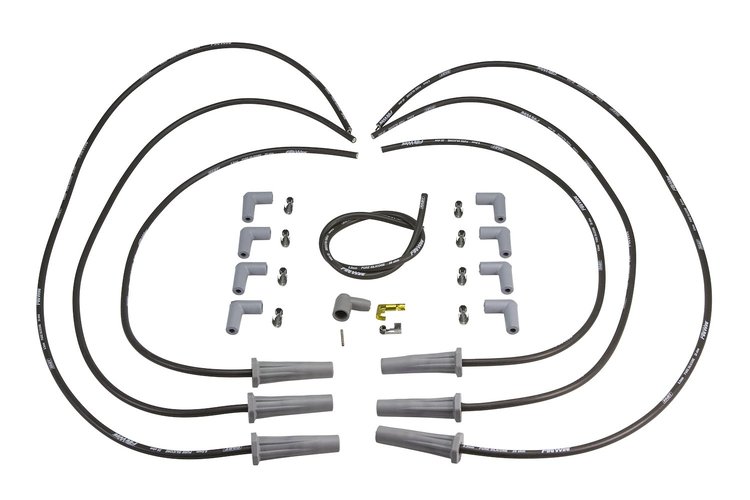 Universal FireWire Plug Wires 8.5mm 6 Cylinder Straight Boot