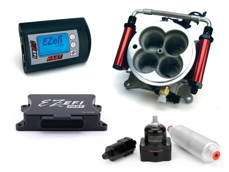 EZ-EFI Self-Tuning Fuel Injection Master Kit Includes: Throttle Body
