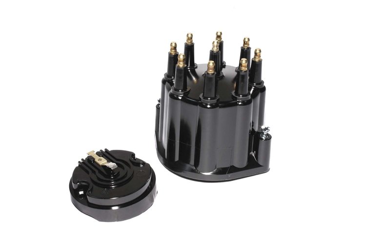305014 Replacement Distributor Cap & Rotor for FAST Dual-Sync Distributors [Black]