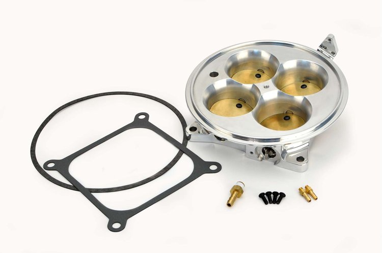 4-Barrel Throttle Body 4150-Style Flange Polished
