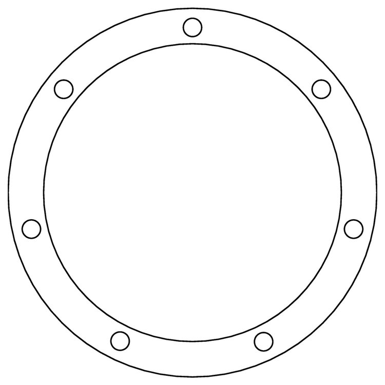 C15128 Ford 8BA/8CM Flathead V8 Oil Pan Clean Out Gasket
