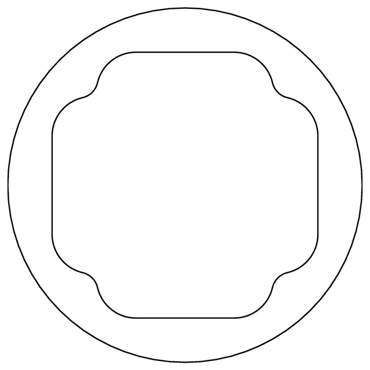 C15132 Ford 8BA/8CM Flathead V8 Oil Pump Relief Nut Gasket