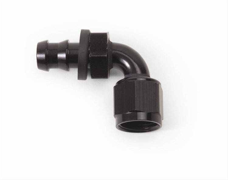 624163 90 Degree -6 AN Black Twist-Lok Fitting