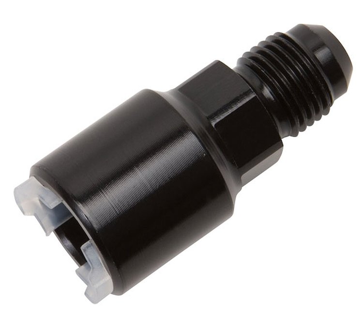 640853 Push-On EFI Line Adapter -6AN Male To Female 3/8 in. SAE Q.D.