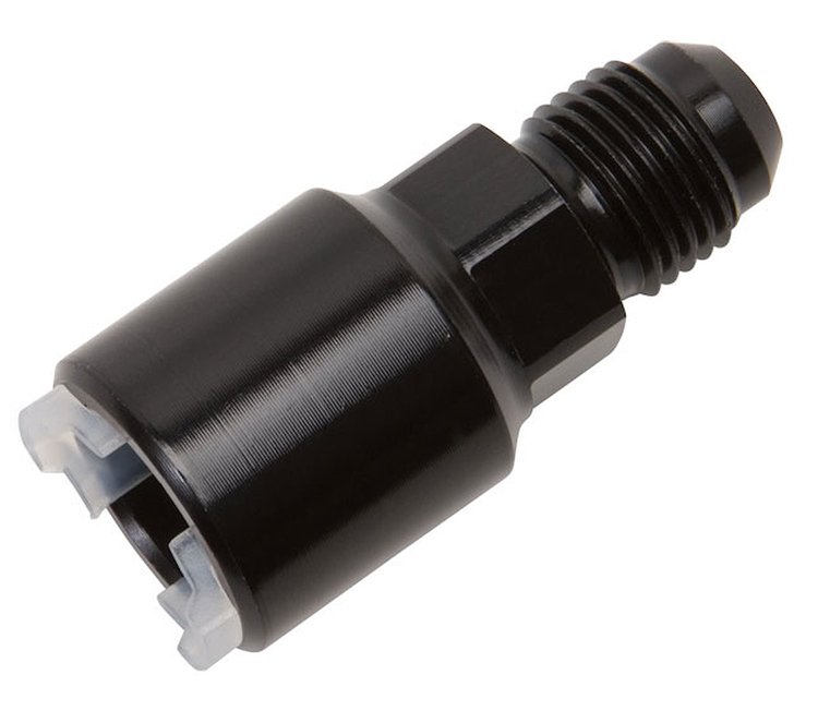 640863 Push-On EFI Line Adapter -6AN Male To Female 5/16 in. SAE Q.D.