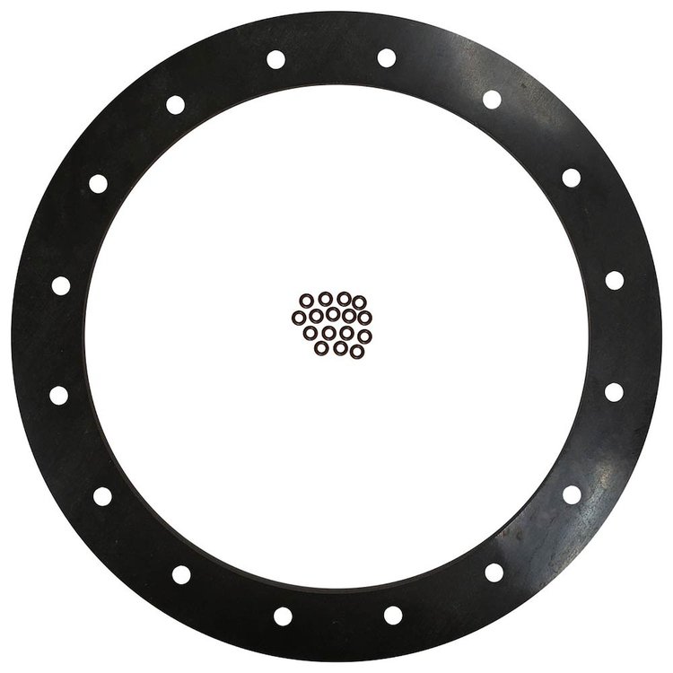 6G-V-OR 6 in. Diameter Viton Gasket, 16 Hole with Viton O-Rings