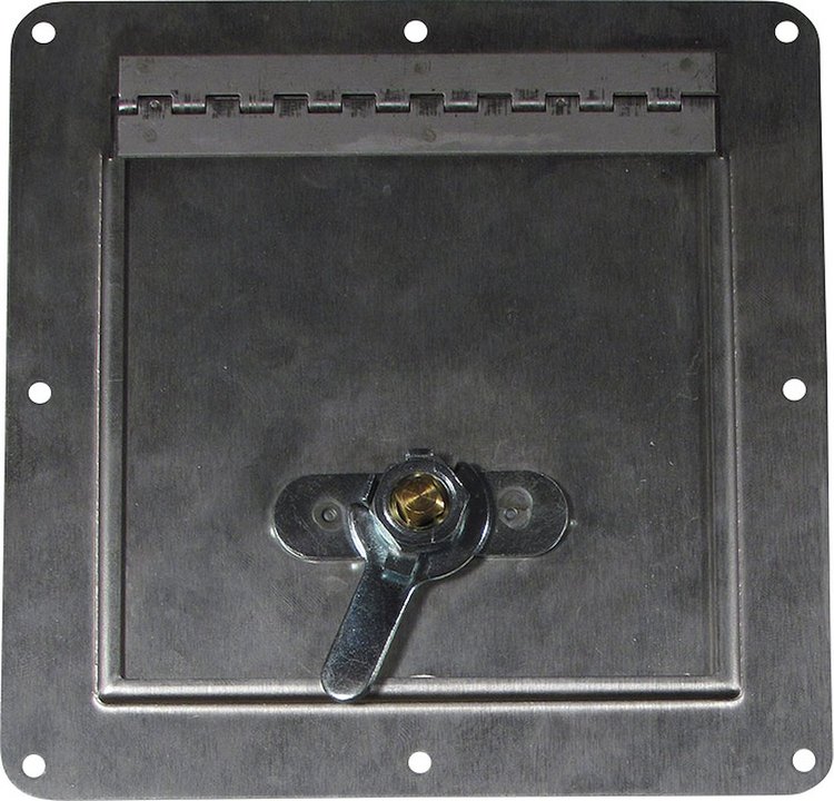 AD-44 Stainless Steel Access Door ID 4-1/8 in. x 4-1/8 in. OD 6 in. x 6 in.