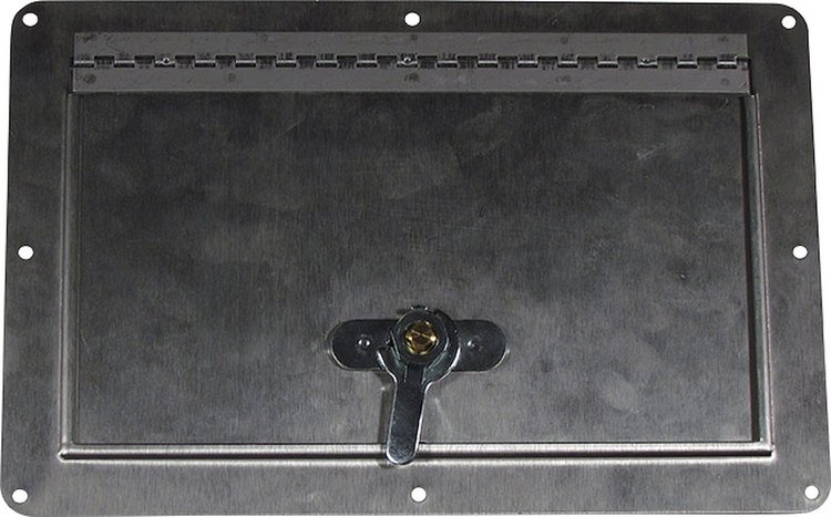 AD-85 Stainless Steel Access Door ID 8-1/8 in.X4-3/4 in. OD 6-1/2 in.x10 in.