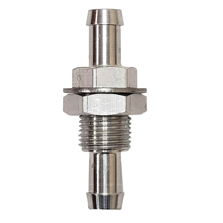 BH-38 3/8 in. Hose Barb to 3/8 in. Hose Barb Bulkhead Fitting