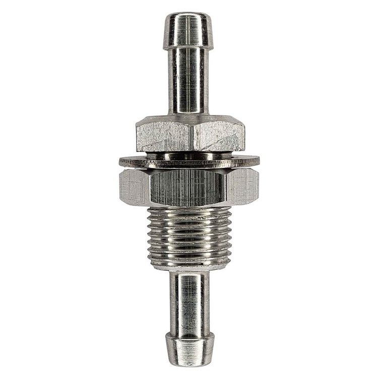 BH-516 5/16 in. Hose Barb to 5/16 in. Hose Barb Bulkhead Fitting