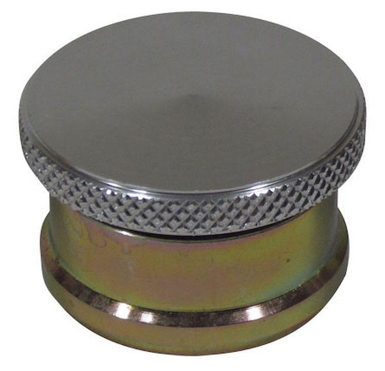 EZ1G 1 in. Tall Mini Steel Filler Neck w/ Aluminum Cap