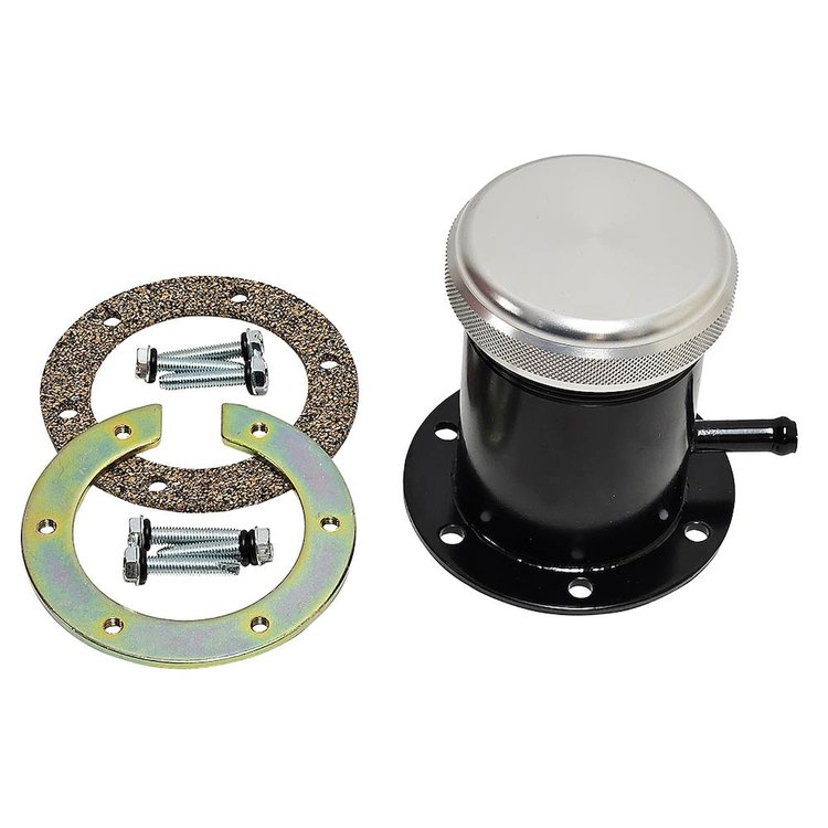 PBC-V 3 in. Tall Bolt-On Fuel Filler Neck Kit w/ Aluminum Cap - Vented