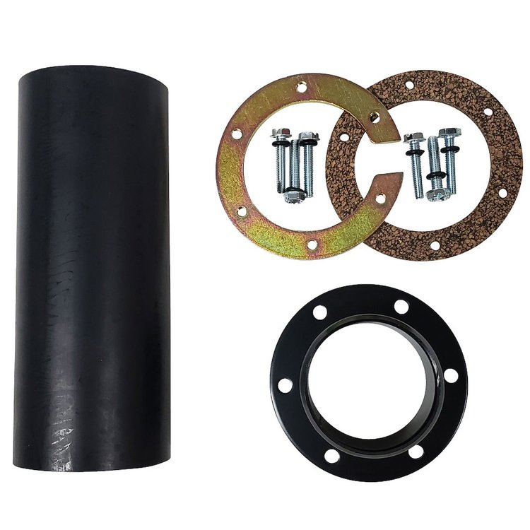 PBH Bolt-On Fuel Filler Neck w/ 2 in. ID x 6 in. Long Hose