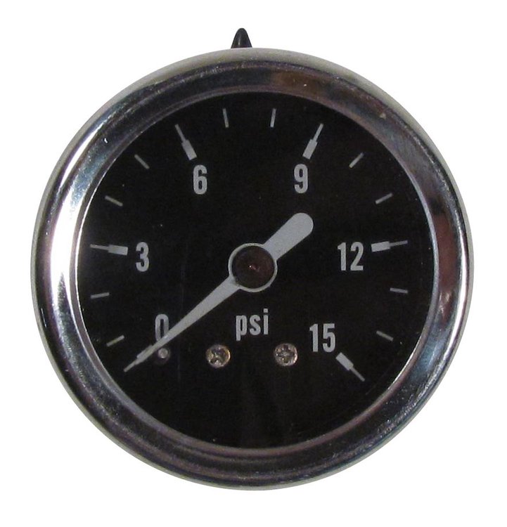PG15 Fuel Pressure Gauge - 0-15 PSI