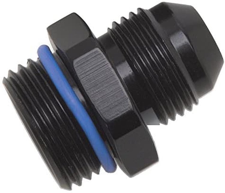 R670840 -6 AN to -6 AN O-Ring Boss Adapter - Black