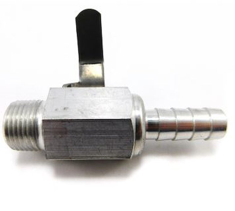 SV3838HB 3/8 in. NPT Male x 3/8 in. Hose Barb Fuel Shut Off Valve