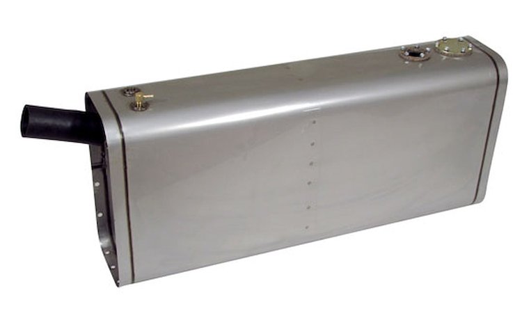 U9-SS-NB Universal Stainless Steel EFI Gas Tank w/ Angled Neck &Hose