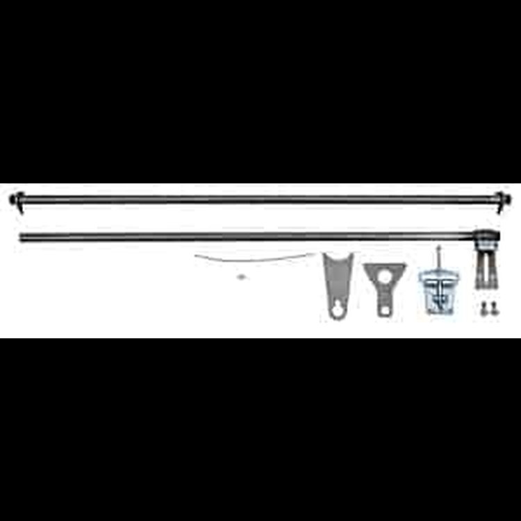 Window Net Mounting Kit Latch Assembly, Upper and Lower Tubes, and Mounting Brackets Included