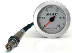 Wide-Band Gauge Kit White Face / Silver Bezel