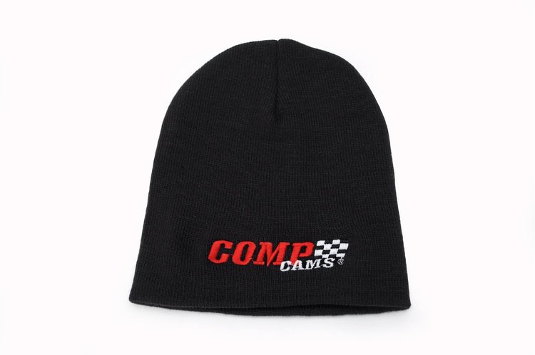 Black Beanie Cap Full Color Comp Cams Embroidered Logo