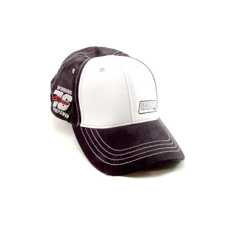 Trucker-Style Cap Black with Gray Stitching