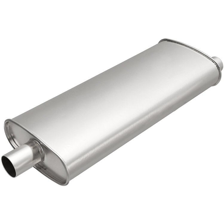 101-1157 Universal Exhaust Muffler Oval Inlet/Outlet: 2.25 in., Offset/Center