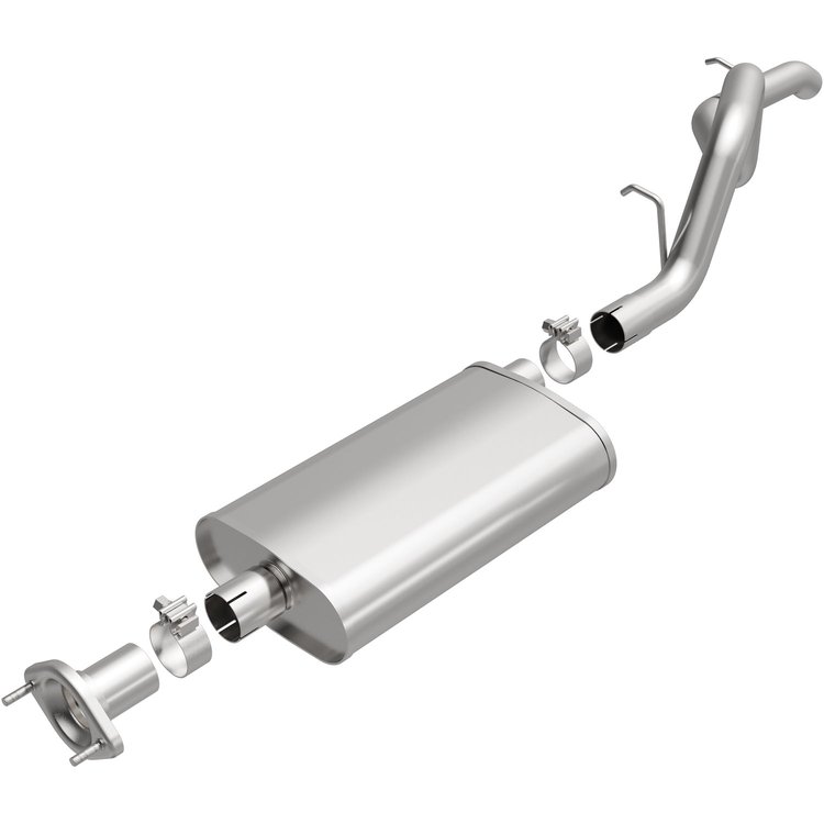 116-0002 Direct-Fit Replacement Exhaust System for 1997-2006 Jeep Wrangler [Stainless Steel]