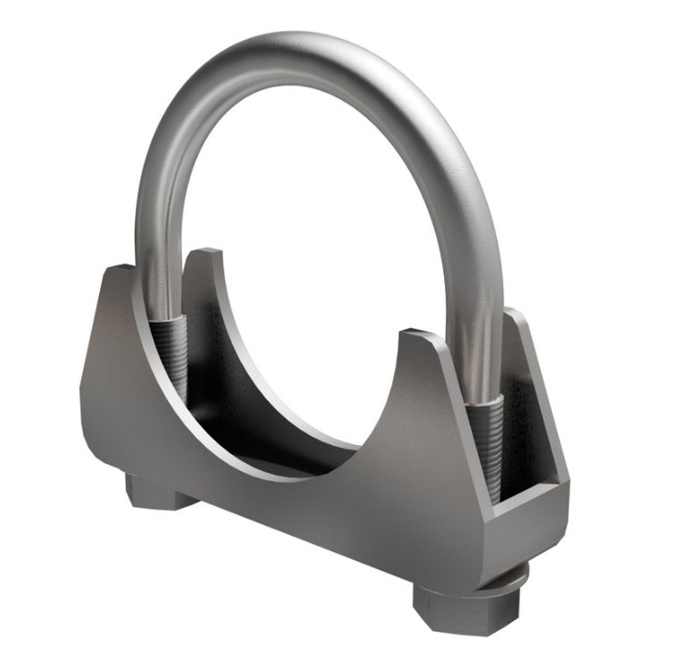 Universal U-Bolt Exhaust Clamp, 2.50 in. (65 mm)