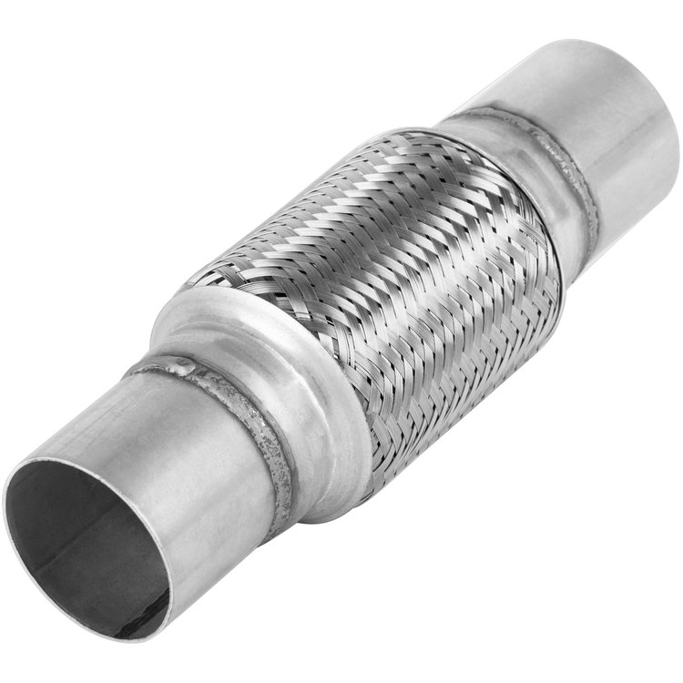 Universal Exhaust Flex Pipe, 2 in. x 8 in., With Nipples, 4 in. Flex