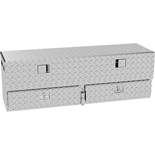 Titan Under Tonneau Cover Storage Silver Diamond Plate
