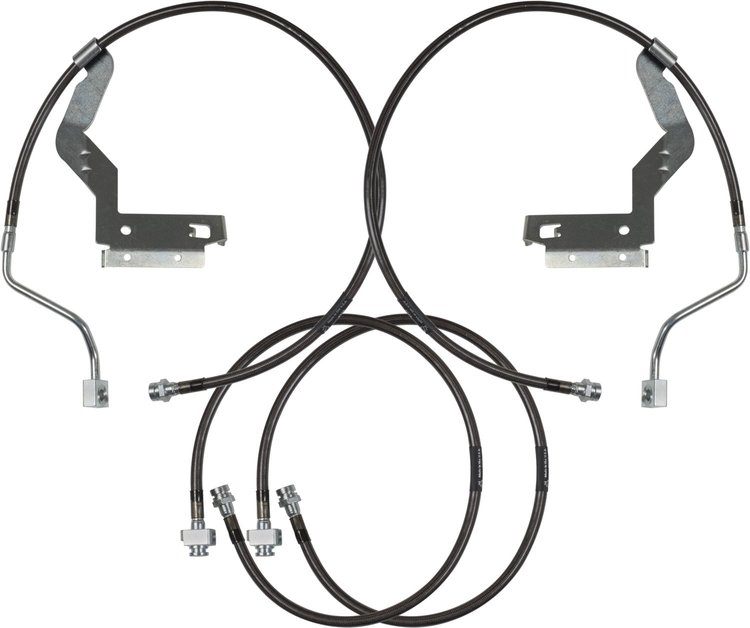 Extended Braided Brake Lines Fits Select Ford F-250 Super Duty [Front and Rear]