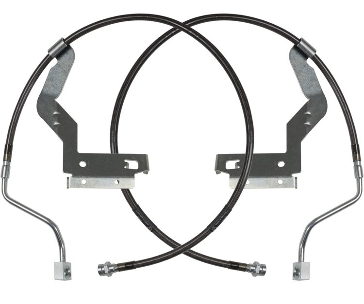 Extended Braided Brake Lines Fits Select Ford F-250 Super Duty [Front]