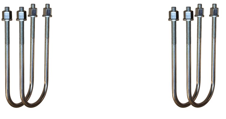 U-Bolt Kit, 4.250 in. Fits Select Ram 3500