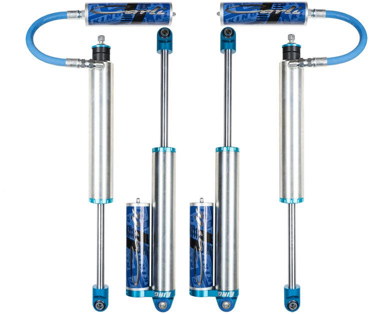 Tuned King 2.500 in. Remote Reservoir Pintop Leveling Shock Package, Rear Fits Select Ram 2500