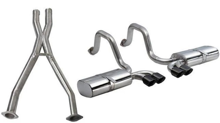 14111CBBLK Cat-Back Exhaust System 1997-2004 Chevy Corvette