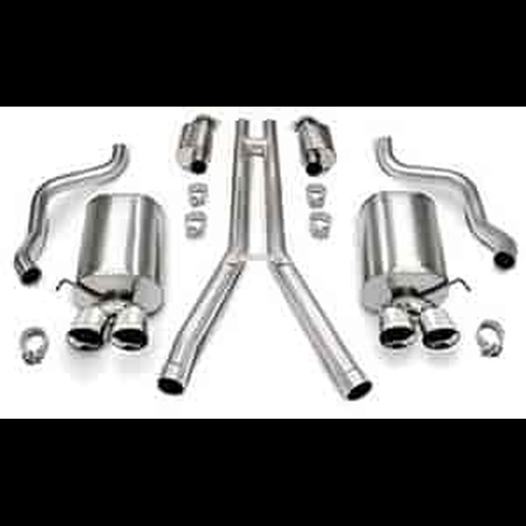 2.5IN. DIA. AXLE-BACK DUAL EXH SYS W/TWIN 3.5IN. PRO-SERIES TIPS 4 TIPS