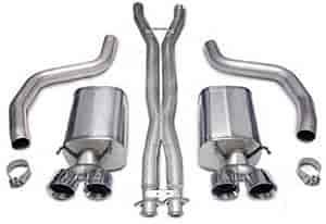 3.0IN. DUAL REAR EXIT CAT-BACK SYS W/TWIN 4IN. PRO-SERIES TIPS 4 TIPS