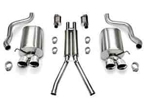 Touring Axle-Back Exhaust System 2006-07 Chevy Corvette 6.0L