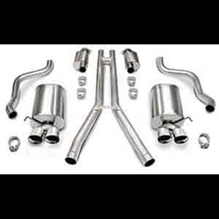 2.5IN. DIA. AXLE-BACK DUAL EXH SYS W/TWIN 3.5IN. PRO-SERIES TIPS 4 TIPS