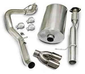 CAT-BACK SYS SINGLE REAR EXIT W/TWIN 4IN. PRO-SERIES TIPS