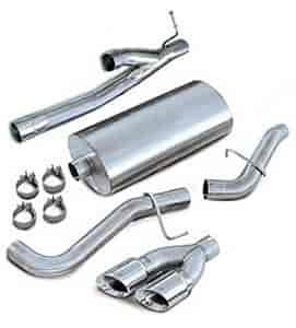 CAT-BACK SYS SINGLE SIDE EXIT W/TWIN 4IN. PRO-SERIES SIDE SWEPT TIPS