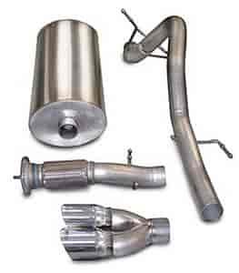 CAT-BACK SYS SINGLE REAR EXIT W/TWIN 4IN. PRO-SERIES TIPS