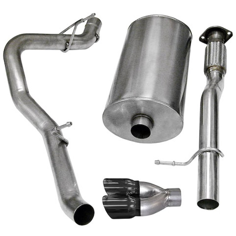 14246BLK Sport Cat-Back Exhaust System 2007-2008 Chevy Avalanche/Suburban & GMC Yukon XL 5.3L/6.0L
