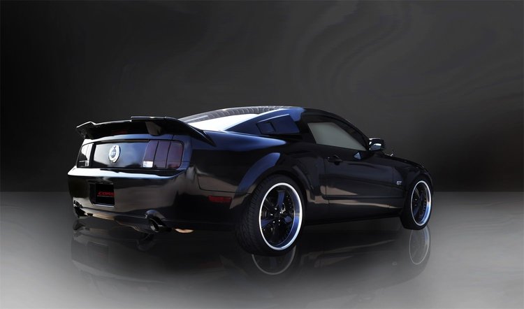14314BLK Axle-Back Exhaust System 2005-2010 Ford Mustang