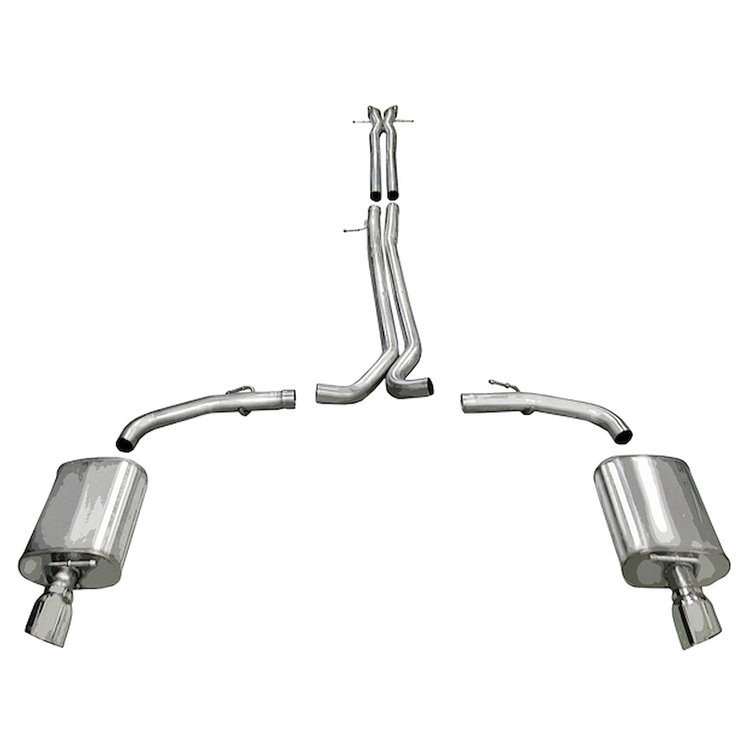 14315 Sport Cat-Back Exhaust System 2010-2017 Ford Taurus SHO/Lincoln MKS 3.5L EcoBoost