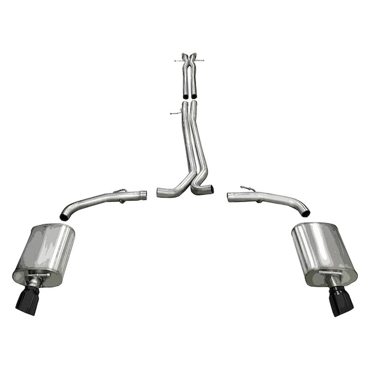 14315BLK Sport Cat-Back Exhaust System 2010-2017 Ford Taurus SHO/Lincoln MKS 3.5L EcoBoost
