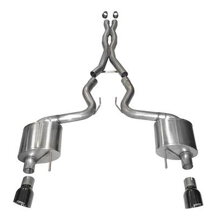 14328BLK Xtreme Cat-Back Exhaust System 2015-2017 Ford Mustang GT Fastback 5.0L