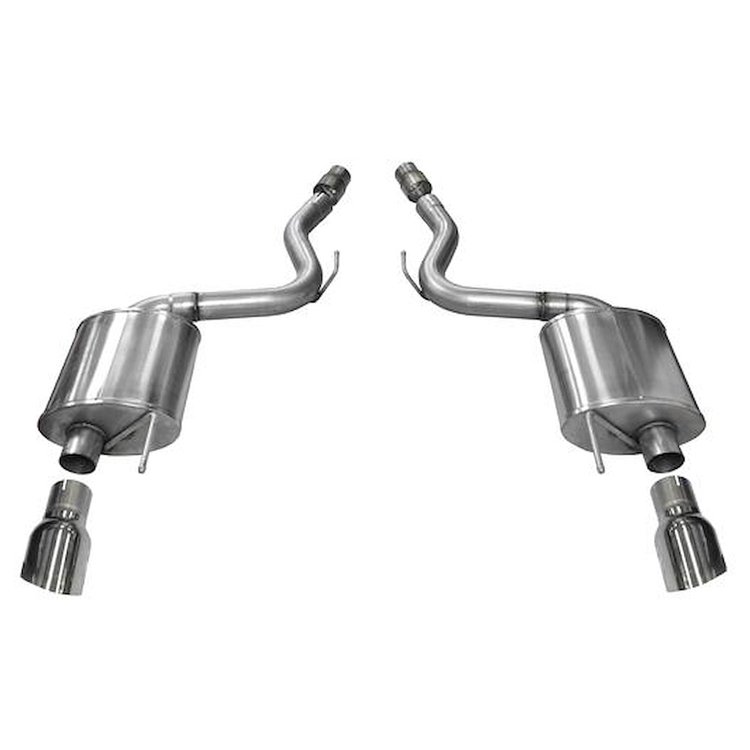 14329 Touring Axle-Back Exhaust System 2015-2017 Ford Mustang GT Fastback 5.0L